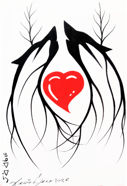 Gashkendamide’e (Be Grieved from the Heart) Grief Support Group for Indigenous Peoples Logo